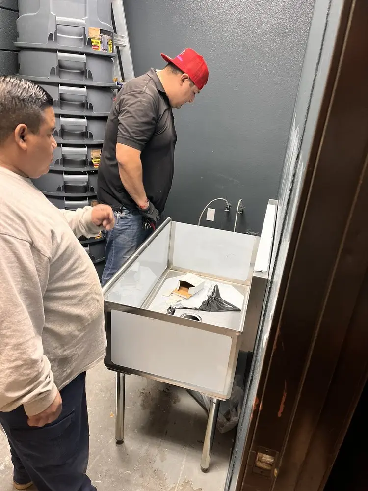 Commercial plumbing and sink installation in Alexander